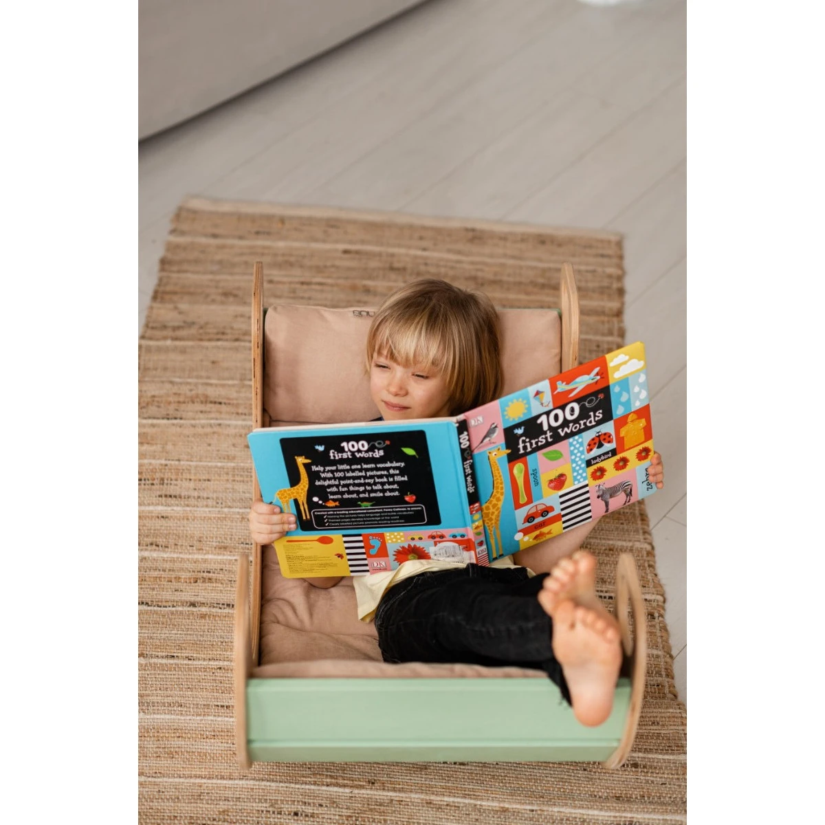 Luna Toys Beige Matras Voor Schommelstoel LU-36929 - Afbeelding 2