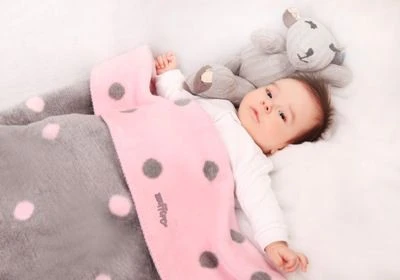 Zaffiro Grijs & Blauw Gestipt 100 X 150 Cm Ledikantdeken 15328 - Afbeelding 3