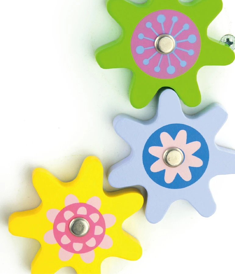 Viga Activity Walker Roze Houten Loopwagen 50178 - Afbeelding 3