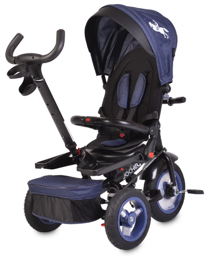 Cangaroo Jockey Trike Beige Stars Driewieler Met Duwstang En Zonnekap - Afbeelding 6