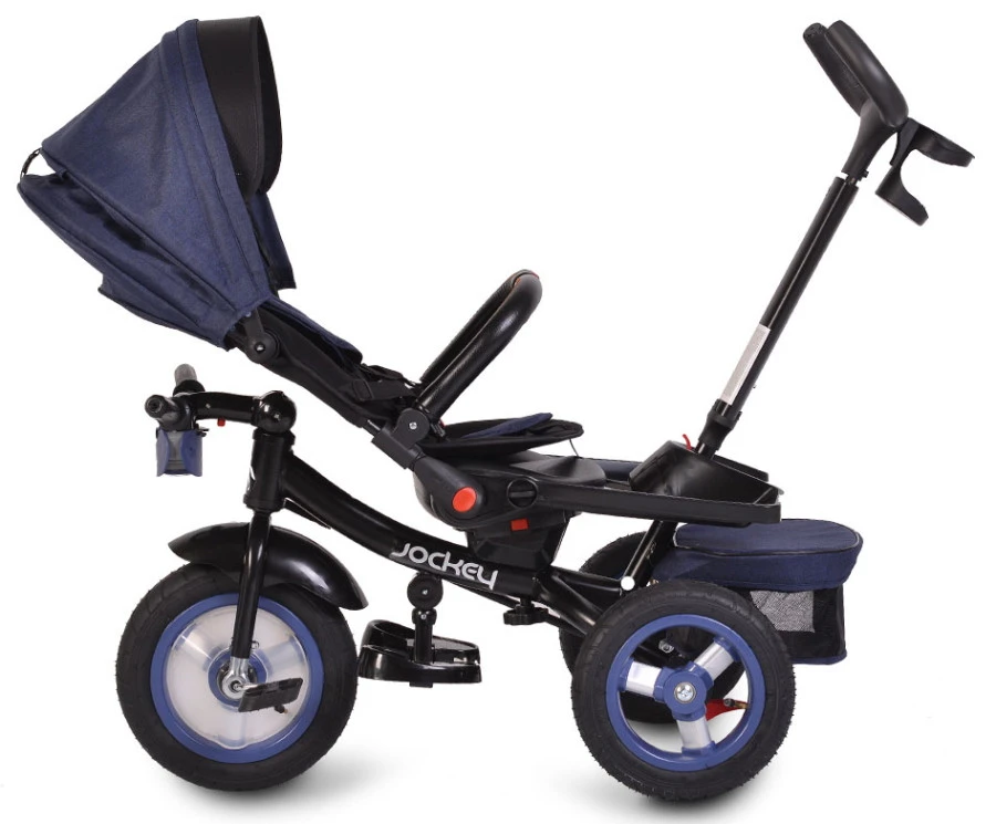 Cangaroo Jockey Trike Beige Stars Driewieler Met Duwstang En Zonnekap - Afbeelding 10