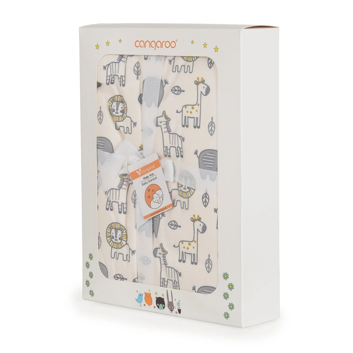 Cangaroo Shaggy Beige 75 X 105 Cm Wiegdeken 108060 - Afbeelding 2