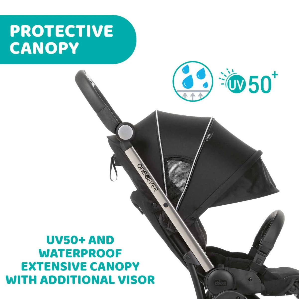 Chicco One4Ever Desert Taupe Meegroei Wandelwagen 507988125 - Afbeelding 10