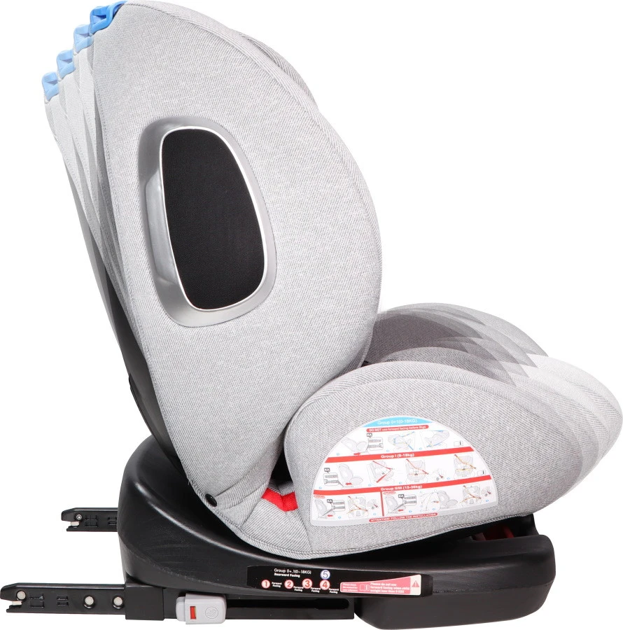 Ding Cruz Light Grey 360° Isofix Autostoel 0-36kg DI-101921 - Afbeelding 2
