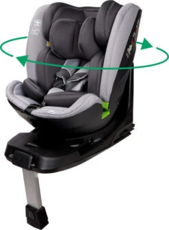 Ding Troy Black/Grey 360° I-Size Autostoel 0-36 Kg DI-101923