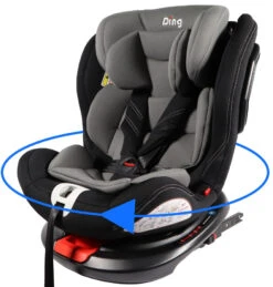 Ding Zeno 360° SPS Grijs Autostoel 0-36kg CS008