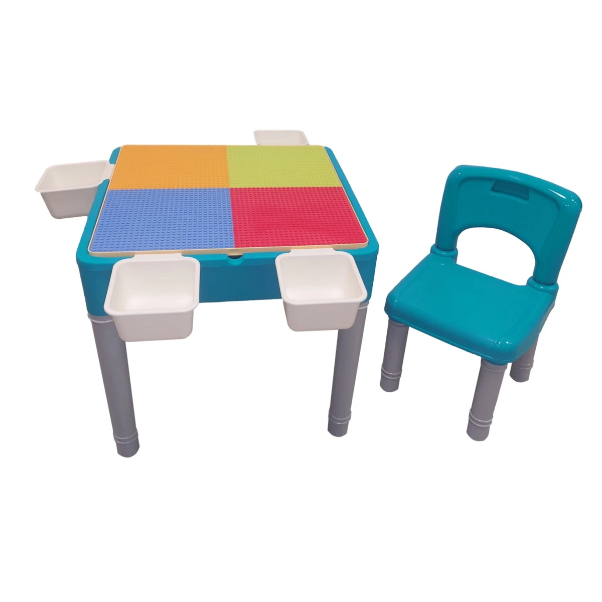 Eco Toys Multicolor Multifunctioneel Speeltafeltje Met Stoeltje HC495729 - Afbeelding 2