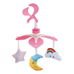 Eco Toys Pink Babymobiel Kinderwagen Speelgoed HC527702