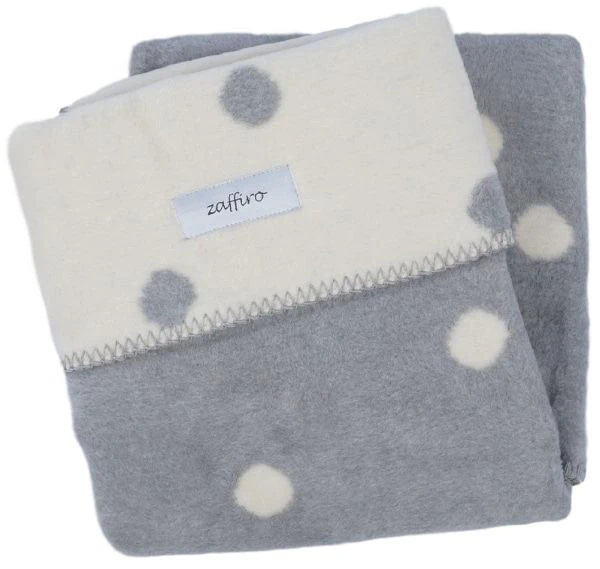 Zaffiro Ecru & Grijs Gestipt 75 X 100 Cm Wiegdeken 14970