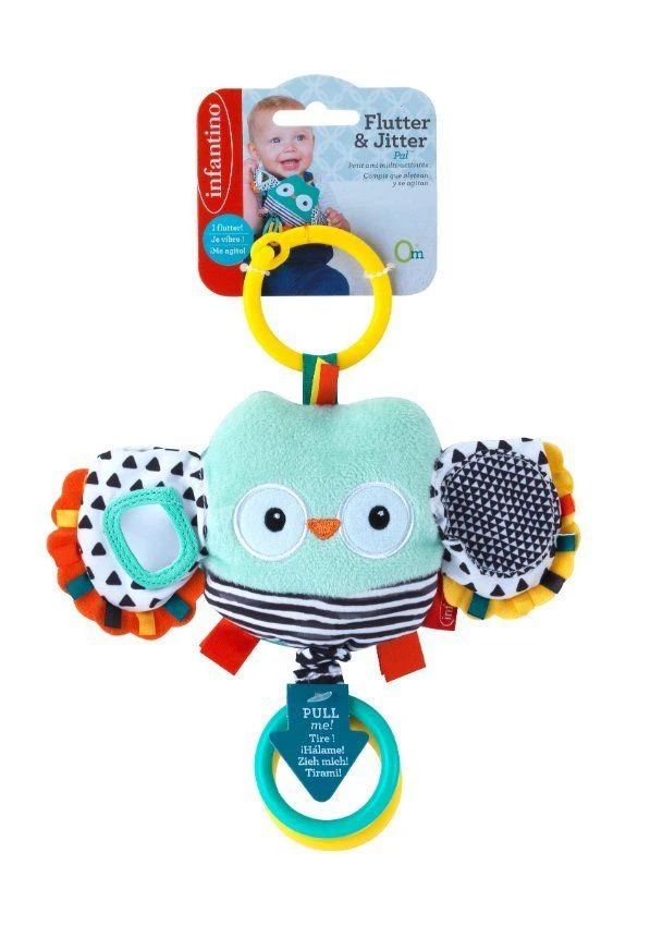Infantino Flutter & Jitter Uil Buggyspeeltje BK-216320 - Afbeelding 2