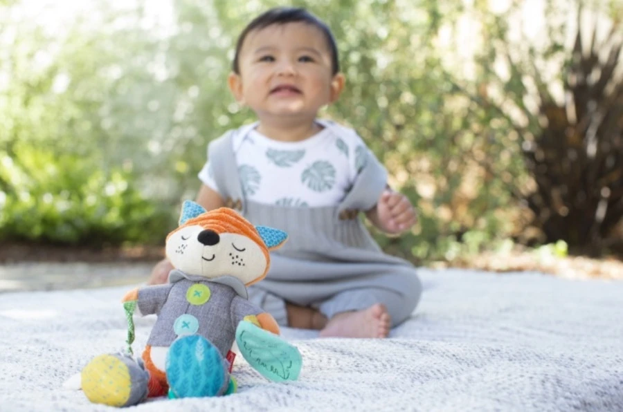 Infantino Go Gaga Playtime Pal Vos Buggyspeeltje BK-216311 - Afbeelding 2