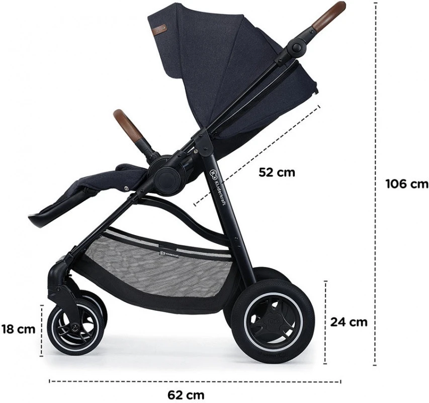 Kinderkraft All Road Ash Grey Wandelwagen KKWALROAGR0000 - Afbeelding 18