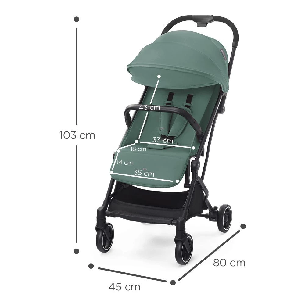 Kinderkraft Indy 2 Nature Vibes Wandelwagen KSINDYNAGRE0000 - Afbeelding 6