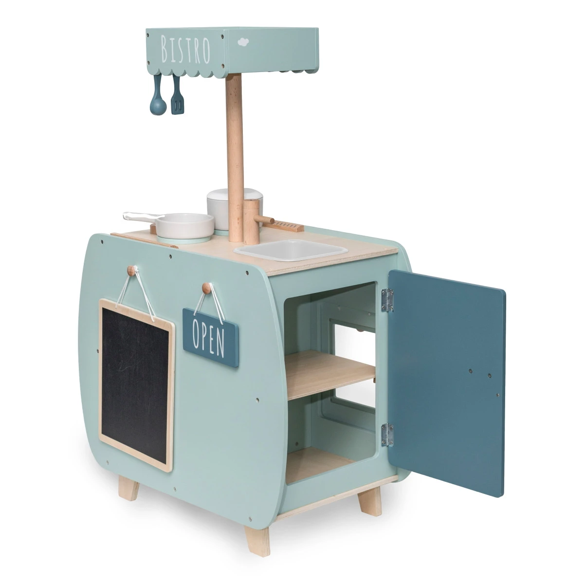 Label Label Groen Houten Bistro Keuken LLWT-34758 - Afbeelding 3