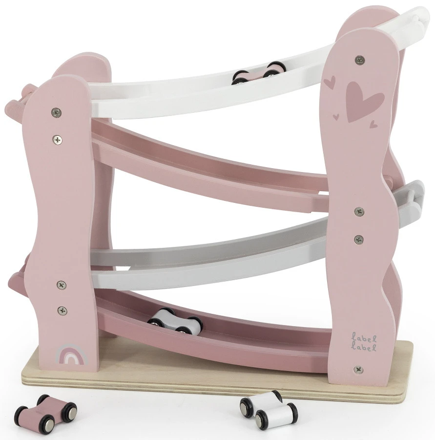 Label Label Roze Houten Autobaan LLWT-25125 - Afbeelding 2