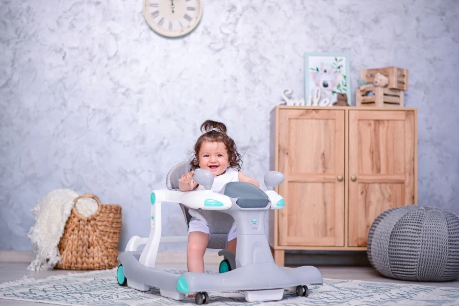 Lorelli Rider Pink & Grey 2-in-1 Loopstoeltje 1012039-0002 - Afbeelding 6