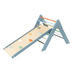 Luna Toys Colorful Multi Houten Klimrek Met Glijbaan LU-00537