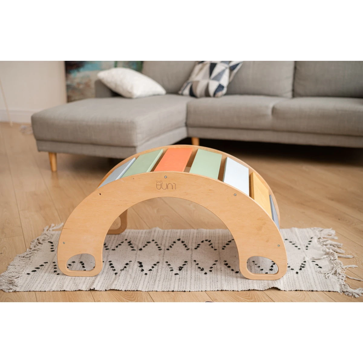 Luna Toys Kleuren Houten Schommelstoel / Rocker LU-36905 - Afbeelding 2