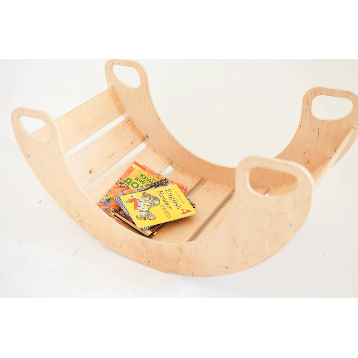 Luna Toys Naturel Houten Schommelstoel / Rocker LU-36899 - Afbeelding 2