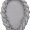 MamaLoes Amy Pure Grijs 2-in-1 Babynest En Braided Bedbumper 80661