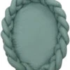MamaLoes Amy Pure Stonegreen 2-in-1 Babynest En Braided Bedbumper 80663