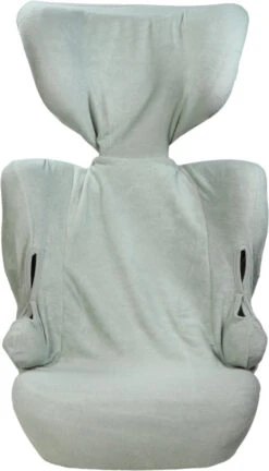 MamaLoes Badstof Stone Green Groep 2/3 Autostoelhoes ML6487