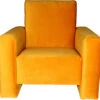 Ding Jamie Velvet Okergeel Kinderfauteuil DI-34201