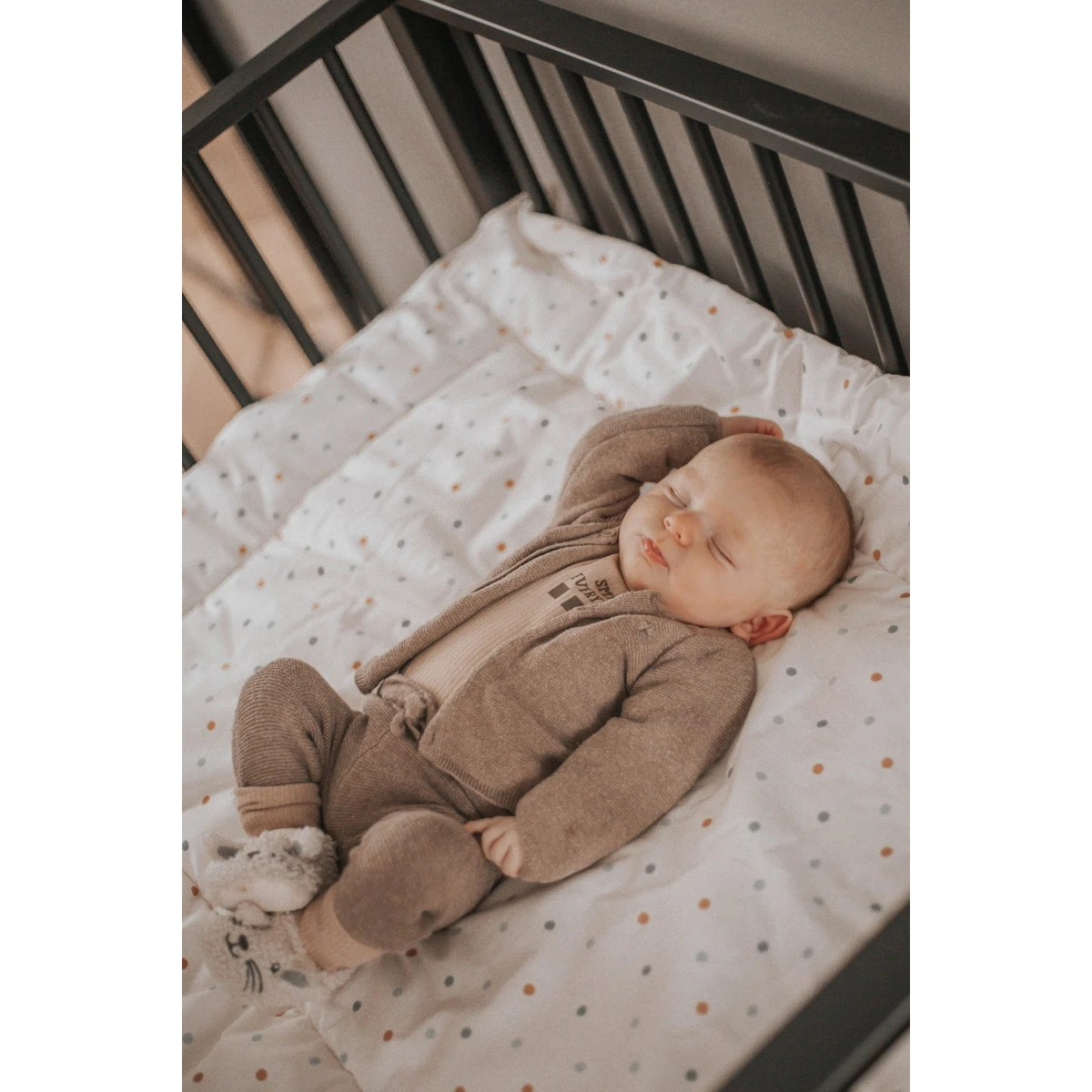 MamaLoes Nougat Bloemen 80 X 100 Cm Omkeerbaar Boxkleed ML020233 - Afbeelding 5