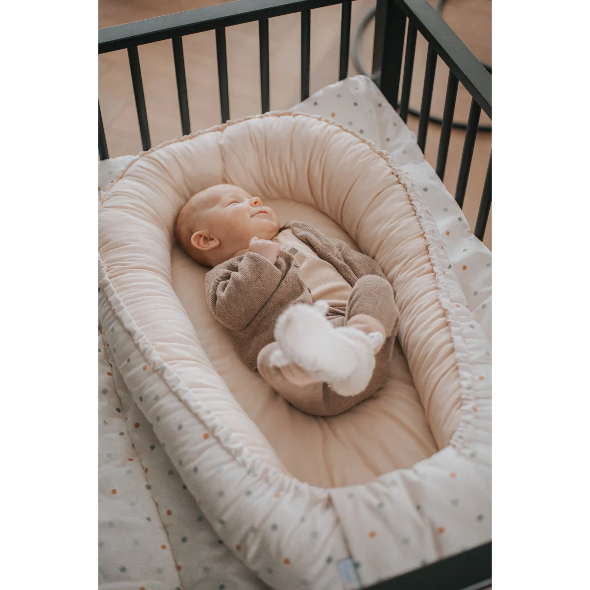 MamaLoes Stippen Omkeerbaar Babynest ML020107 - Afbeelding 9