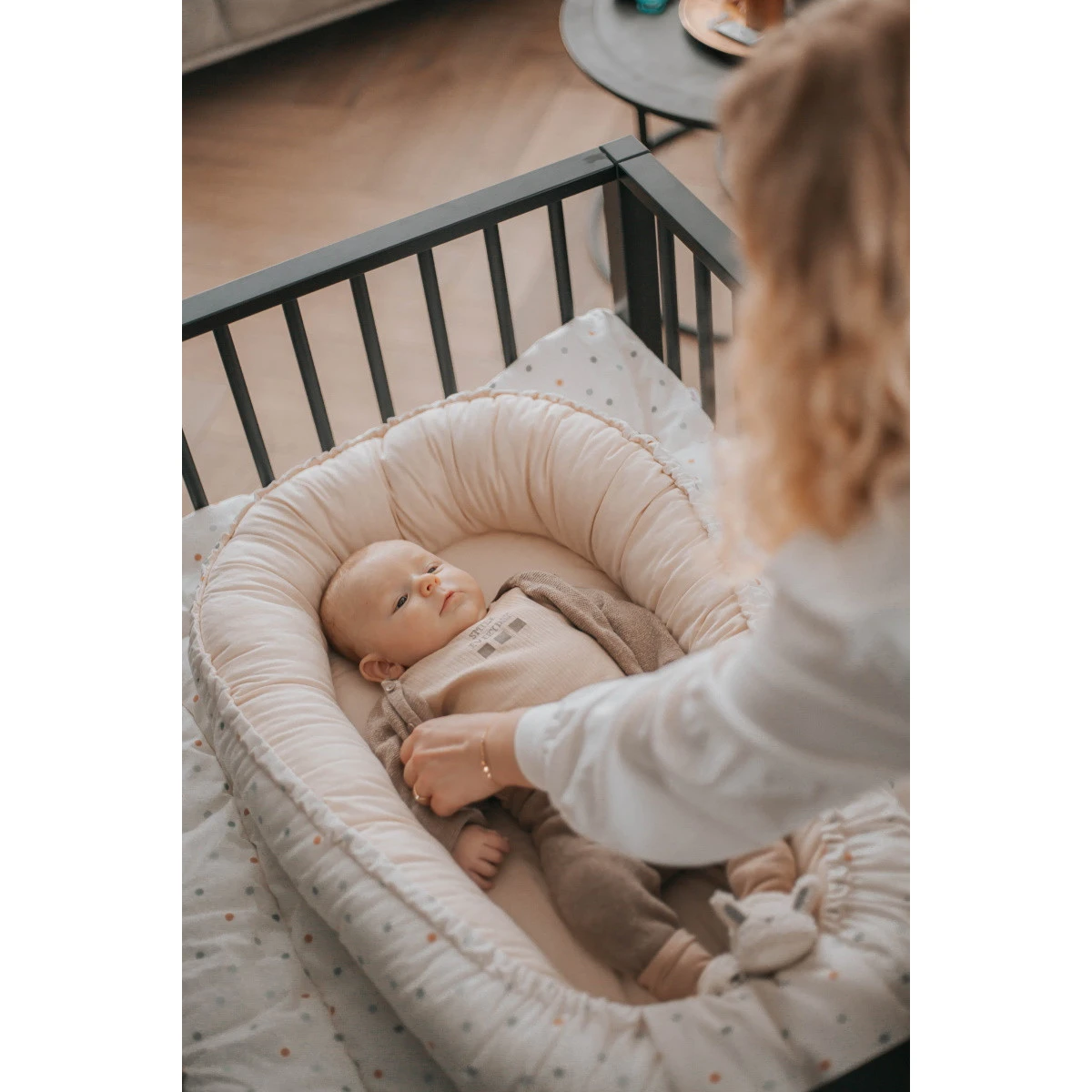 MamaLoes Stippen Omkeerbaar Babynest ML020107 - Afbeelding 10