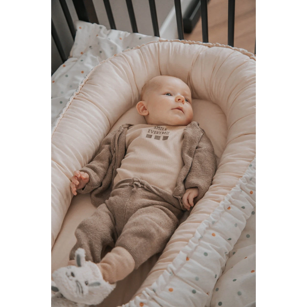 MamaLoes Stippen Omkeerbaar Babynest ML020107 - Afbeelding 11