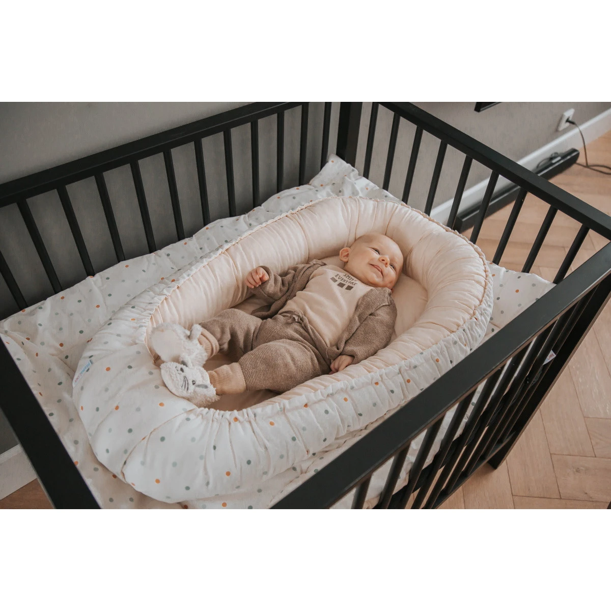 MamaLoes Stippen Omkeerbaar Babynest ML020107 - Afbeelding 12