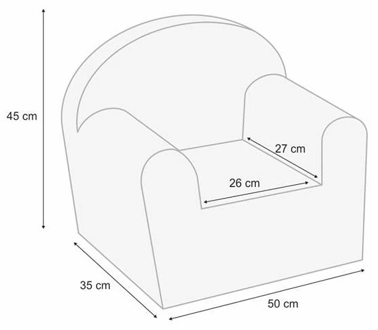 Albero Mio Velvet Roze Kinderfauteuil - Afbeelding 4