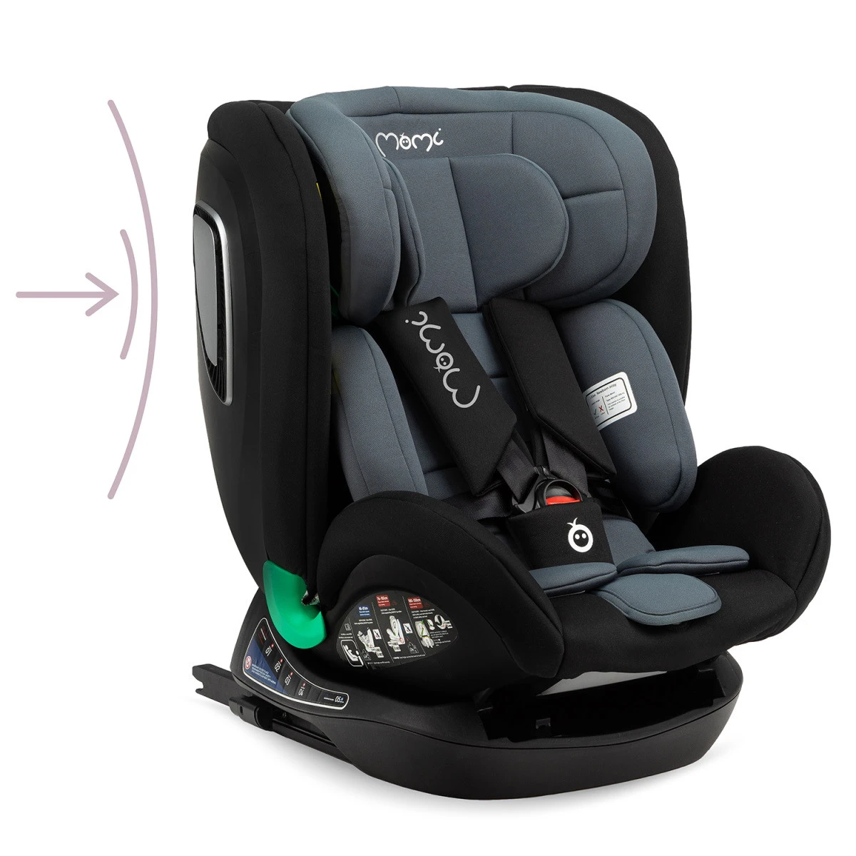 Momi Urso Black 40-150 Cm I-Size Autostoel FOSA00022 - Afbeelding 13
