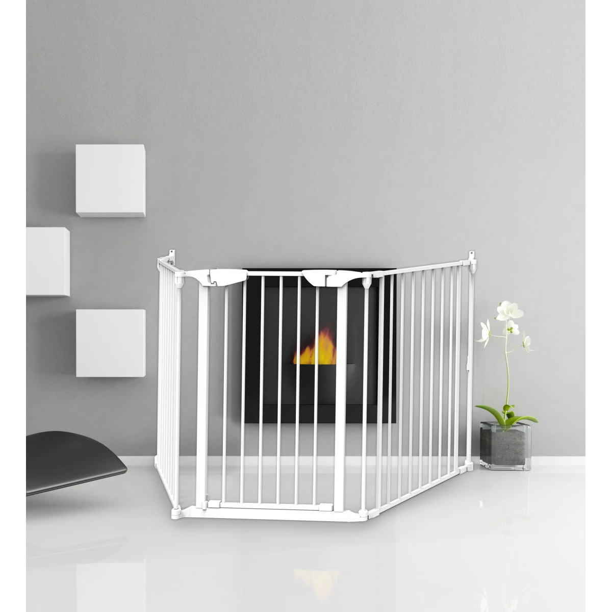 Noma Wit 5-Delige Kamerverdeler En Traphek Veiligheidshek 94047 - Afbeelding 3