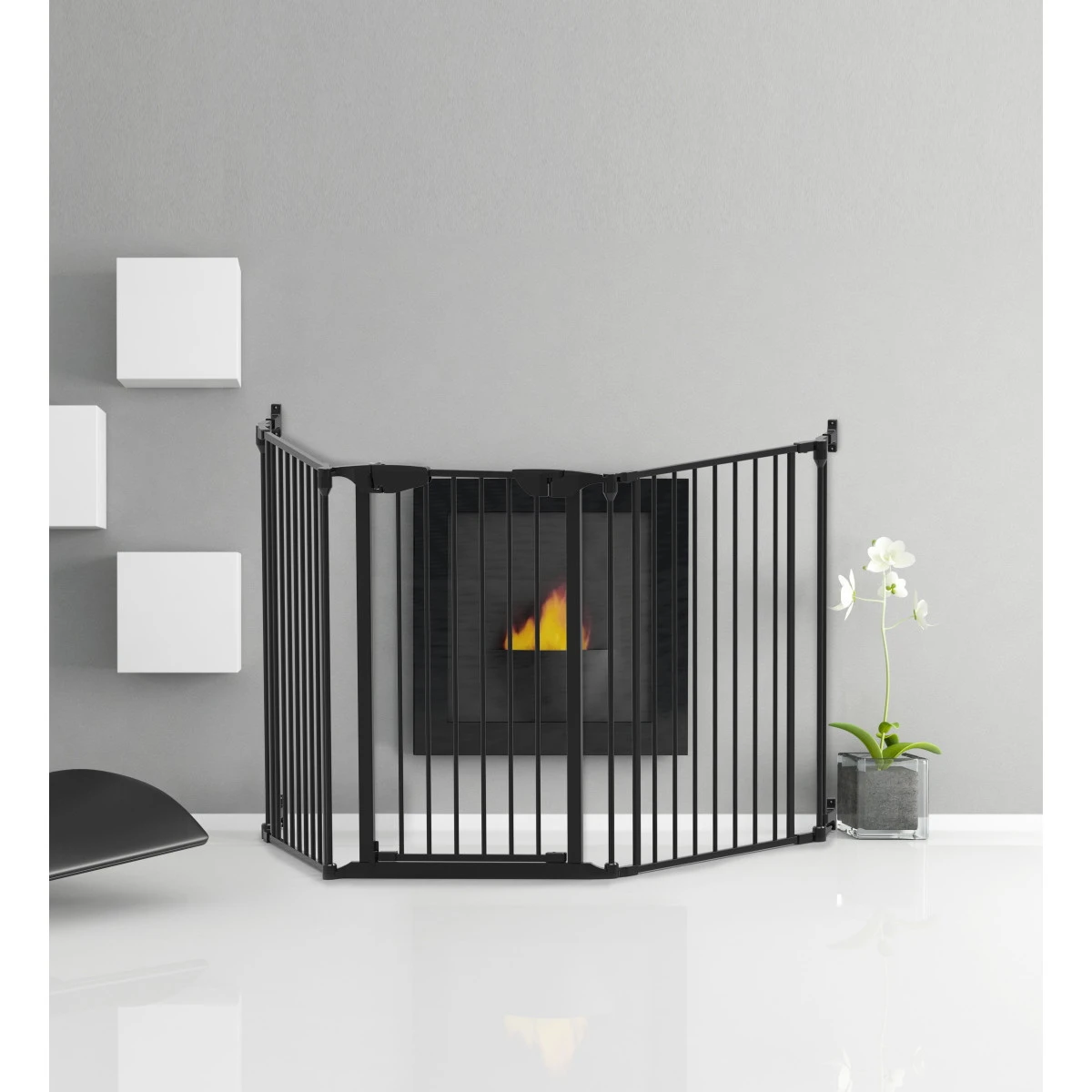 Noma Zwart 5-Delige Kamerverdeler En Traphek Veiligheidshek 94238 - Afbeelding 4