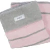 Zaffiro Grijs & Lichtroze Gestreept 75 X 100 Cm Wiegdeken 15120