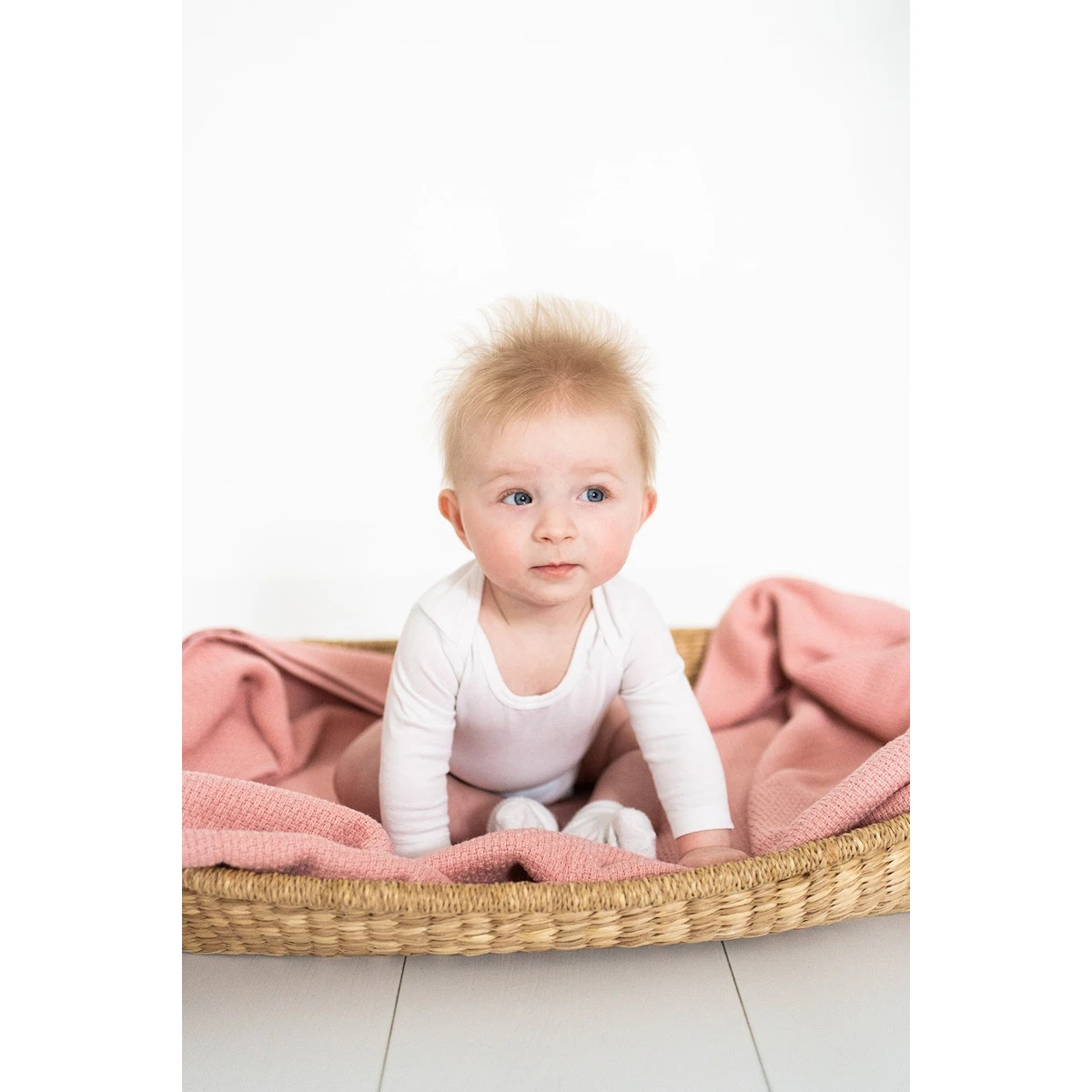 Briljant Pique Stonegreen 75 X 100 Cm Zomer Wiegdeken 60R - Afbeelding 4