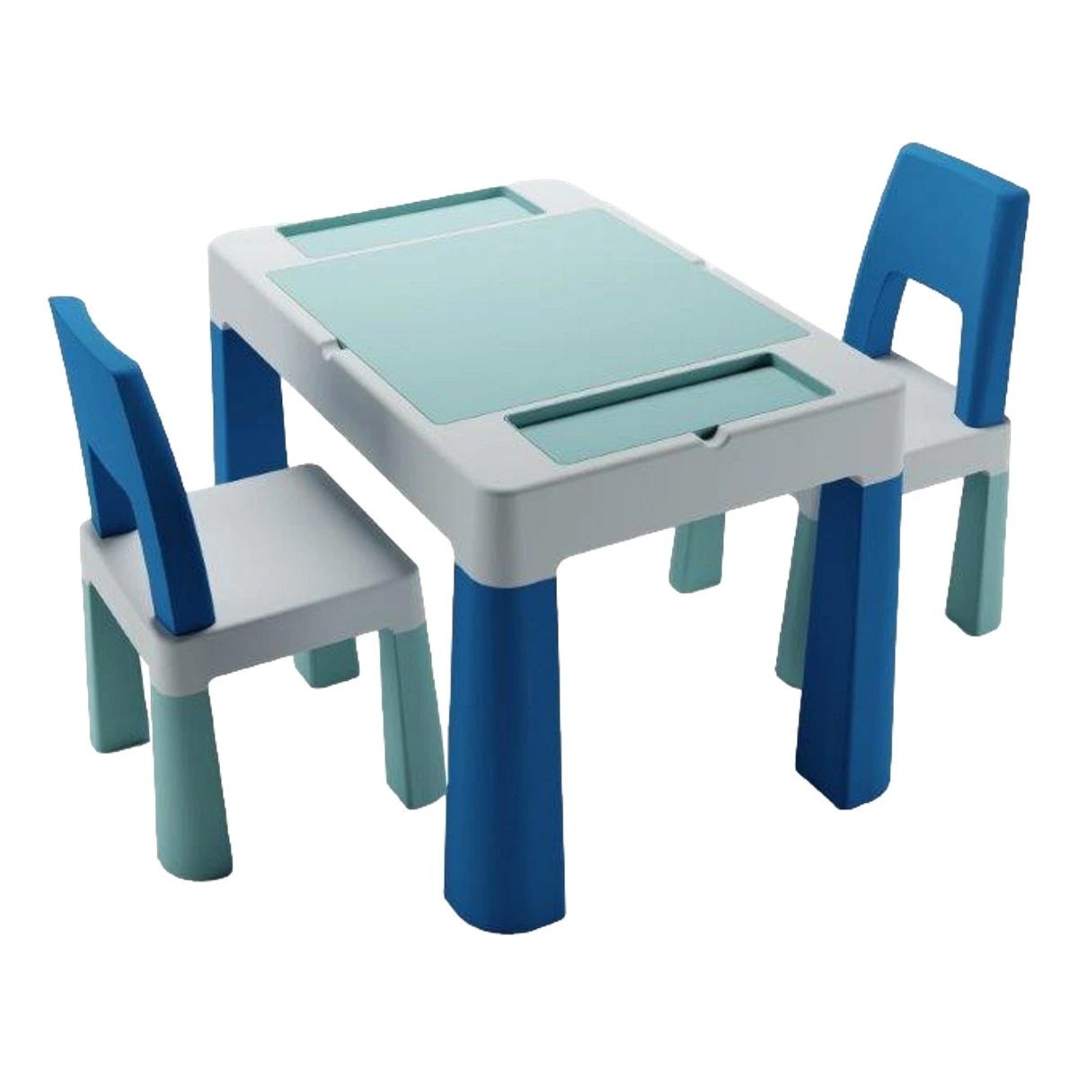Tega Baby Teggi Turquoise/Navy/Grey Multifun 3-in-1 Tafel Met Twee Stoeltjes TI-011-173