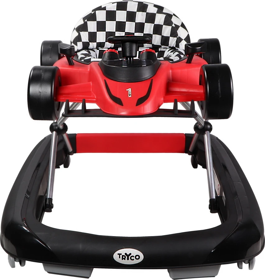 Tryco F1 Racer Red 2-in-1 Loopstoel En Loopwagen TR-362702 - Afbeelding 4