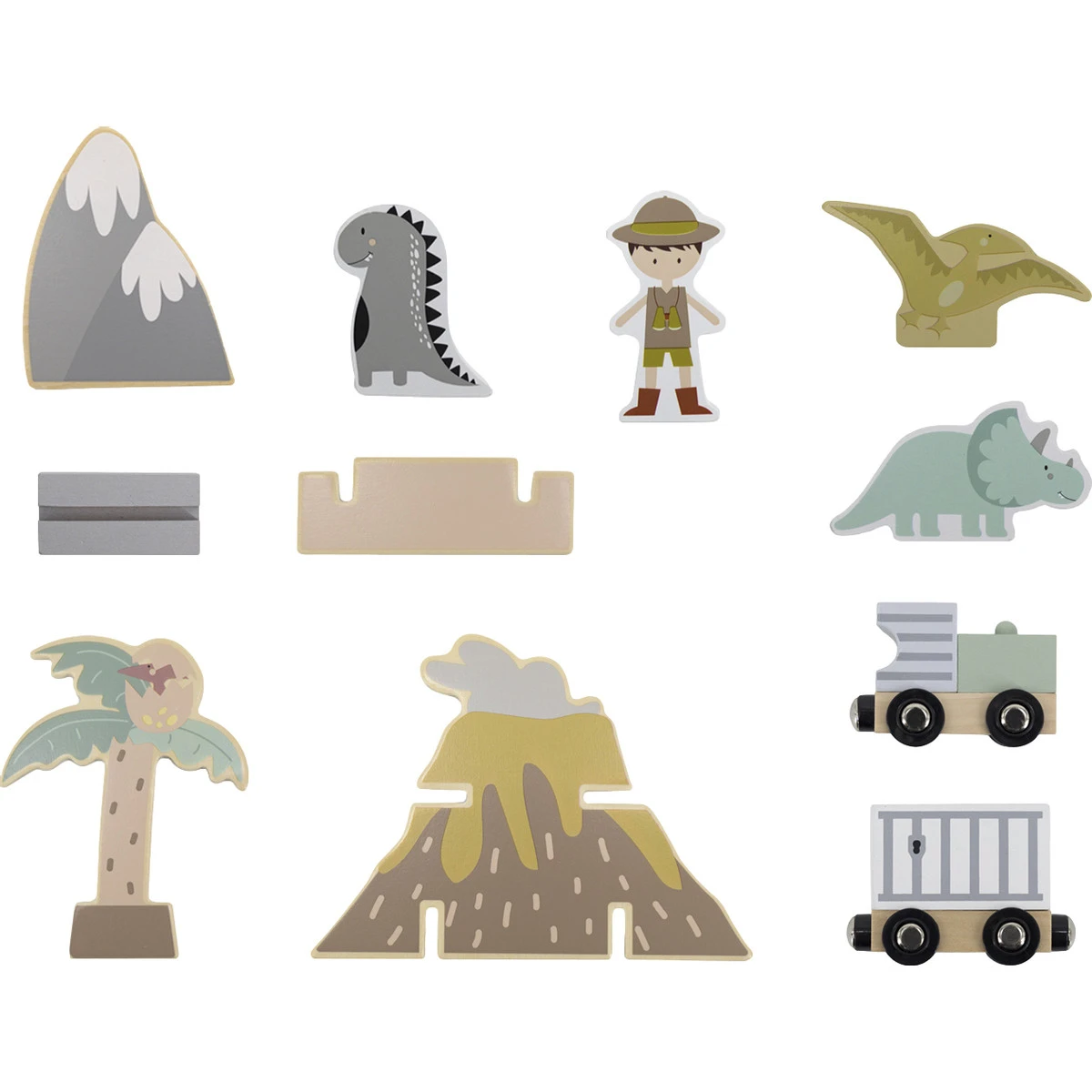 Tryco Houten Treinbaanset - Uitbreidingsset Dino's TR-353078 - Afbeelding 4