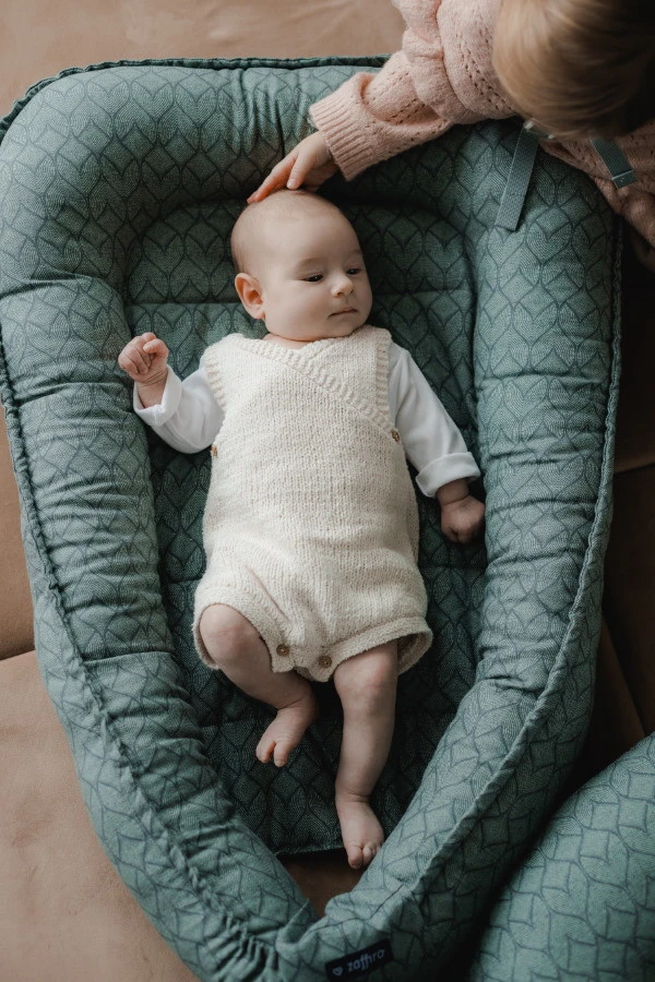 Zaffiro Beige Leaves Babynest 0978 - Afbeelding 5