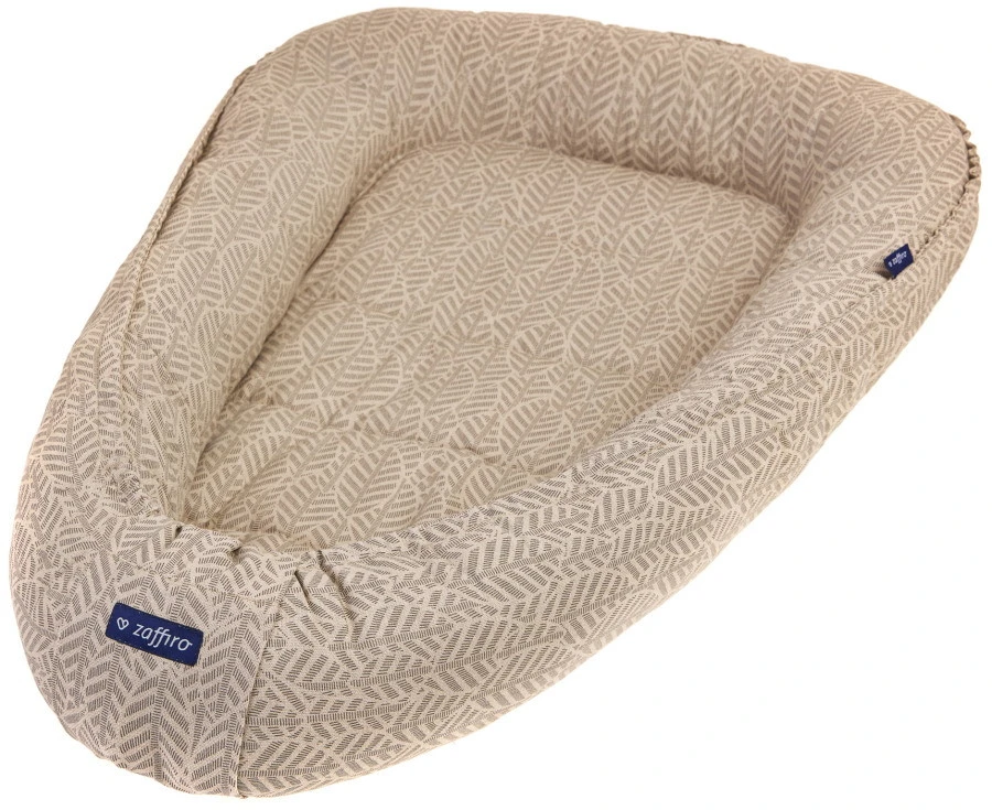 Zaffiro Beige Leaves Babynest 0978 - Afbeelding 2