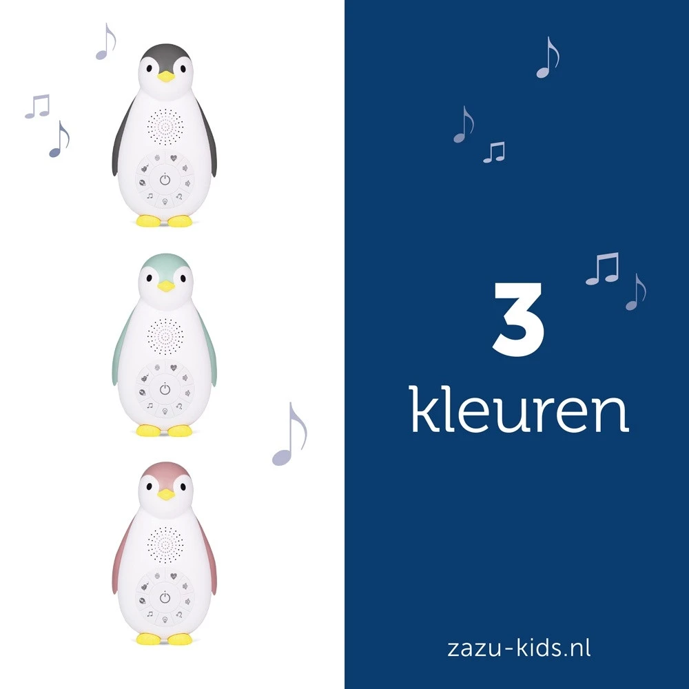 Zazu Zoe De Pinguin Grijs 3 In 1 Muziekdoosje ZA-ZOE-01 - Afbeelding 8